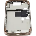 Mid-Frame Housing W/ Small Parts For iPhone 16 Pro (US Version) (Used OEM Pull: Grade A) (Desert Titanium)