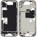 Mid-Frame Housing W/ Small Parts For iPhone 16 Pro (US Version) (Used OEM Pull: Grade A) (White Titanium)