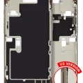 Mid-Frame Housing W/ Small Parts For iPhone 16 Pro Max (US Version) (Used OEM Pull: Grade A) (Desert Titanium)