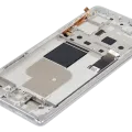 OLED Assembly With Frame For Motorola Moto Edge Plus / Edge 30 Pro (XT2201-1/4) / Edge X30 5G (XT2201-2/6 /2022) (Refurbished) (Stardust White)