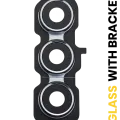 Back Camera Lens With Bracket For Samsung Galaxy A55 5G (A556 / 2024) (Premium) (Iceblue)