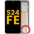 OLED Assembly With Frame For Samsung Galaxy S24 FE 5G (US & International Version) (Refurbished) (Gray)