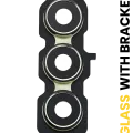 Back Camera Lens With Bracket For Samsung Galaxy A55 5G (A556 / 2024) (Premium) (Lemon)