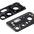 Back Camera Lens With Bracket / Bezel Fo Xiaomi 12T (2 Piece Set) (Black)