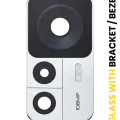 Back Camera Lens With Bracket / Bezel Fo Xiaomi 12T (2 Piece Set) (Silver)