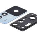 Back Camera Lens With Bracket / Bezel Fo Xiaomi 12T (2 Piece Set) (Blue)