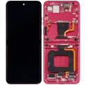 Inner OLED Assembly With Frame For Motorola Razr Plus 2024 / Razr 50 Ultra (XT2451 / 2024) / Razr Plus 2025 (XT2557) (Refurbished) (Hot Pink)