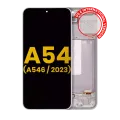 OLED Assembly With Frame For Samsung Galaxy A54 5G (A546 / 2023) (US & International Version) (Refurbished) (White)