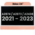 Complete LCD Display Assembly For iMac 24" A2874 / A2873 (2023) / A2438 / A2439 (2021) (LG204A-215 LM235UH1 SDD1) (Used OEM Pull: Grade A) （Small Camera hole）(Orange)