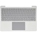 Top Case with Keyboard (ANSI US) and Trackpad For Microsoft Surface Laptop Go (1943) (Silver)