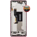 OLED Assembly With Frame For Motorola Moto Edge 50 Fusion 5G (XT2429 / 2024) (Refurbished) (Hot Pink)