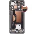 OLED Assembly With Frame For Motorola Moto Edge 50 (XT2407-3 / 2024) (Refurbished) (Koala Gray)