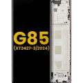 OLED Assembly With Frame For Motorola Moto G85 (XT2427-3 / 2024) (Refurbished) (Magenta)