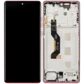 OLED Assembly With Frame For Motorola Moto G85 (XT2427-3 / 2024) (Refurbished) (Magenta)