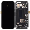 OLED Assembly With Frame (With Fingerprint Sensor) For Google Pixel 8A (Refurbished) (Obsidian)