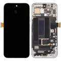 OLED Assembly With Frame (With Fingerprint Sensor) For Google Pixel 8A (Refurbished) (Porcelain)