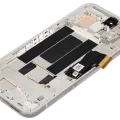 OLED Assembly With Frame (With Fingerprint Sensor) For Google Pixel 8A (Refurbished) (Porcelain)