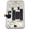 OLED Assembly With Frame (With Fingerprint Sensor) For Google Pixel 8A (Refurbished) (Porcelain)