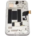 OLED Assembly With Frame (With Fingerprint Sensor) For Google Pixel 8A (Refurbished) (Porcelain)