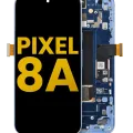 OLED Assembly With Frame (With Fingerprint Sensor) For Google Pixel 8A (Refurbished) (Bay)