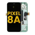 OLED Assembly With Frame (With Fingerprint Sensor) For Google Pixel 8A (Refurbished) (Aloe)