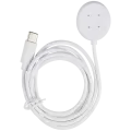 Google USB-C Magnetic Watch Charging Cable for Pixel Watch Series 2, Series 3 (1m / 3 ft) (OEM Grade A, Bulk Packaging) (White)