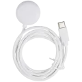 Google USB-C Magnetic Watch Charging Cable for Pixel Watch Series 2, Series 3 (1m / 3 ft) (OEM Grade A, Bulk Packaging) (White)