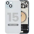 Back Glass w/ MagSafe Magnet For iPhone 15 (No Logo) (Aftermarket) (Blue)