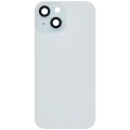 Back Glass w/ MagSafe Magnet For iPhone 15 (No Logo) (Aftermarket) (Blue)