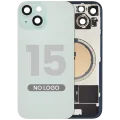 Back Glass w/ MagSafe Magnet For iPhone 15 (No Logo) (Aftermarket) (Green)