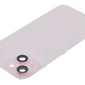 Back Glass w/ MagSafe Magnet For iPhone 15 (No Logo) (Aftermarket) (Pink)