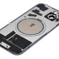 Back Glass w/ MagSafe Magnet For iPhone 15 (No Logo) (Aftermarket) (Yellow)