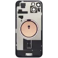 Back Glass w/ MagSafe Magnet For iPhone 15 Plus (No Logo) (Aftermarket) (Black)
