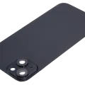 Back Glass w/ MagSafe Magnet For iPhone 15 Plus (No Logo) (Aftermarket) (Black)