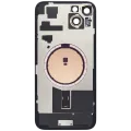 Back Glass w/ MagSafe Magnet For iPhone 15 Plus (No Logo) (Aftermarket) (Pink)