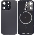 Back Glass w/ MagSafe Magnet For iPhone 15 Pro (No Logo) (Aftermarket) (Black Titanium)