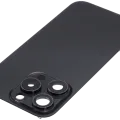 Back Glass w/ MagSafe Magnet For iPhone 15 Pro (No Logo) (Aftermarket) (Black Titanium)