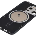 Back Glass w/ MagSafe Magnet For iPhone 15 Pro (No Logo) (Aftermarket) (Black Titanium)