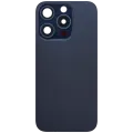 Back Glass w/ MagSafe Magnet For iPhone 15 Pro (No Logo) (Aftermarket) (Blue Titanium)