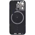 Back Glass w/ MagSafe Magnet For iPhone 15 Pro (No Logo) (Aftermarket) (Blue Titanium)