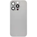 Back Glass w/ MagSafe Magnet For iPhone 15 Pro (No Logo) (Aftermarket) (Natural Titanium)