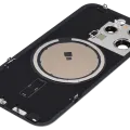Back Glass w/ MagSafe Magnet For iPhone 15 Pro (No Logo) (Aftermarket) (Natural Titanium)