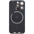 Back Glass w/ MagSafe Magnet For iPhone 15 Pro (No Logo) (Aftermarket) (White Titanium)