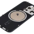 Back Glass w/ MagSafe Magnet For iPhone 15 Pro (No Logo) (Aftermarket) (White Titanium)