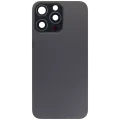 Back Glass w/ MagSafe Magnet For iPhone 15 Pro Max (No Logo) (Aftermarket) (Black Titanium)