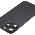 Back Glass w/ MagSafe Magnet For iPhone 15 Pro Max (No Logo) (Aftermarket) (Black Titanium)
