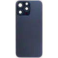 Back Glass w/ MagSafe Magnet For iPhone 15 Pro Max (No Logo) (Aftermarket) (Blue Titanium)