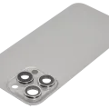 Back Glass w/ MagSafe Magnet For iPhone 15 Pro Max (No Logo) (Aftermarket) (Natural Titanium)