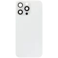 Back Glass w/ MagSafe Magnet For iPhone 15 Pro Max (No Logo) (Aftermarket) (White Titanium)