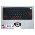 Top Case with Battery and Keyboard (ANSI US) For MacBook Pro 14" A3426 / A3427 (2026) M5 Pro / Max (Genuine OEM) (Silver)